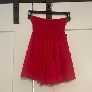 Blue Life Red Mini Skirt Sz XS